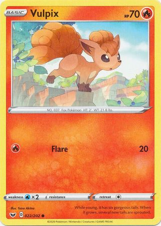 Vulpix - 022/202 - Common available at 401 Games Canada