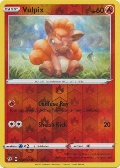 Vulpix - 024/192 - Common - Reverse Holo available at 401 Games Canada