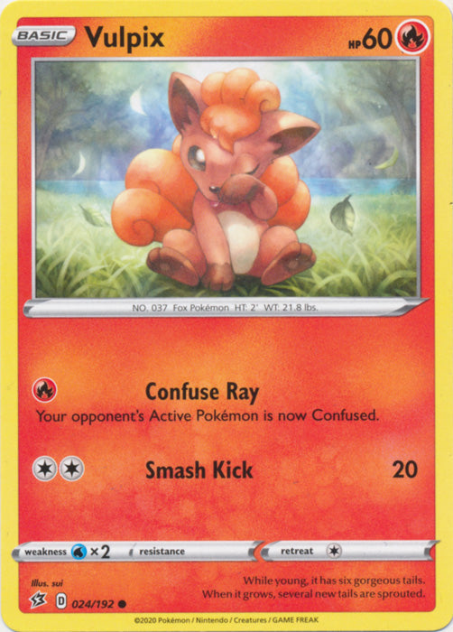 Vulpix - 024/192 - Common available at 401 Games Canada