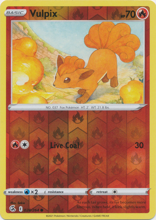 Vulpix - 028/264 - Common - Reverse Holo available at 401 Games Canada