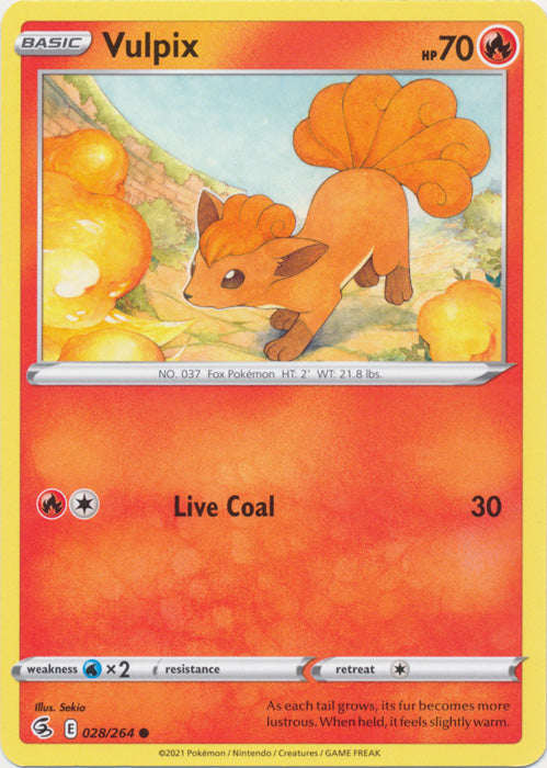 Vulpix - 028/264 - Common available at 401 Games Canada