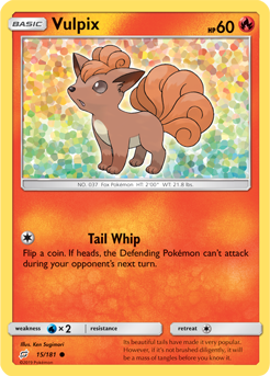 Vulpix - 15/181 - Common available at 401 Games Canada