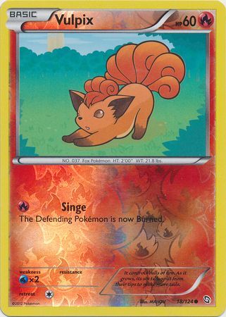 Vulpix - 18/124 - Common - Reverse Holo available at 401 Games Canada