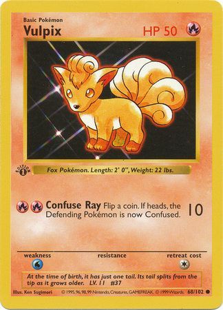 Vulpix - 68/102 - Common - 1st Edition available at 401 Games Canada