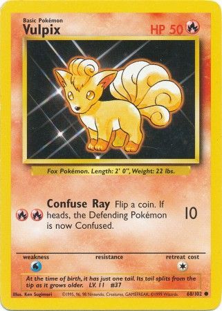 Vulpix - 68/102 - Common - Unlimited available at 401 Games Canada