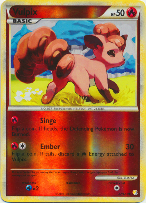 Vulpix - 87/123 - Common - Reverse Holo available at 401 Games Canada