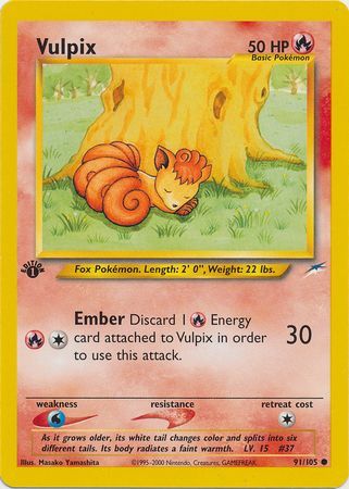 Vulpix - 91/105 - Common - 1st Edition available at 401 Games Canada