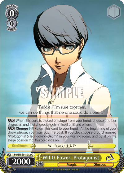 WILD Power, Protagonist - P4/EN-S01-012 - Common available at 401 Games Canada