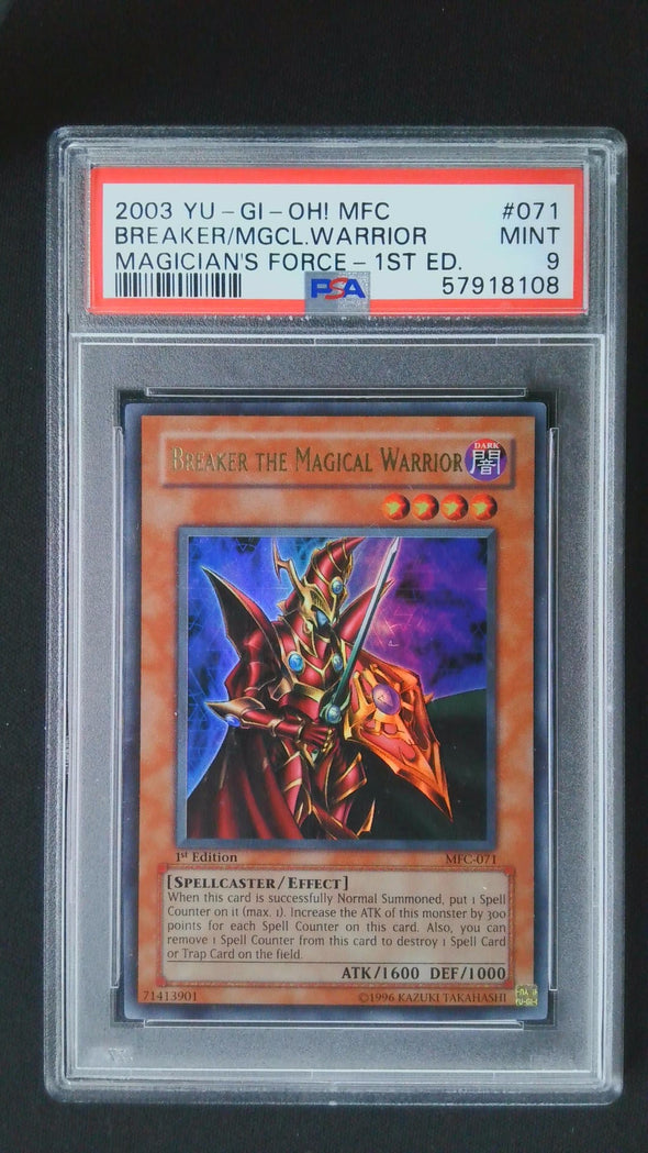 BREAKER/MGCL.WARRIOR (071) - YUGIOH MFC-MAGICIAN'S FORCE - MAGICIAN'S FORCE-1ST ED. - MINT 9