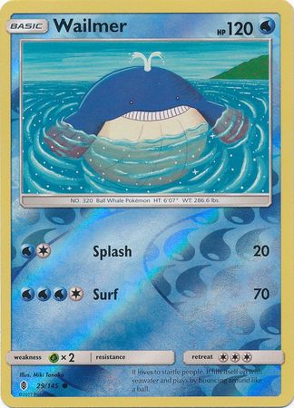 Wailmer - 29/145 - Common - Reverse Holo available at 401 Games Canada