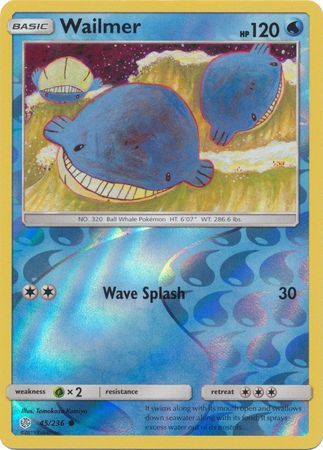 Wailmer - 45/236 - Common - Reverse Holo available at 401 Games Canada