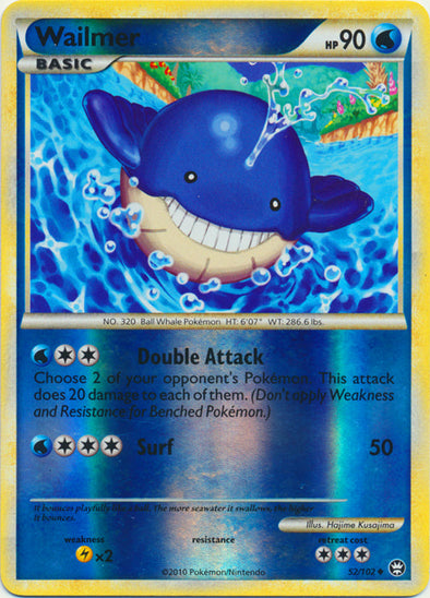 Wailmer - 52/102 - Uncommon - Reverse Holo available at 401 Games Canada