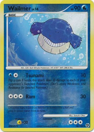 Wailmer - 58/106 - Uncommon - Reverse Holo available at 401 Games Canada