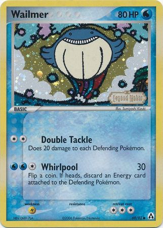 Wailmer - 69/92 - Common - Reverse Holo available at 401 Games Canada