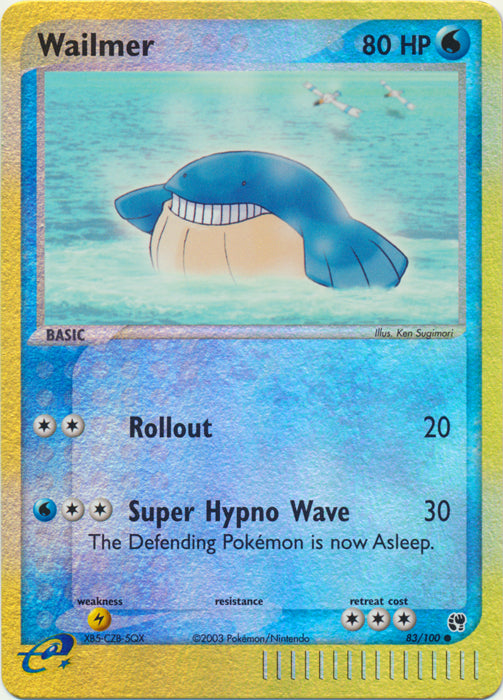 Wailmer - 83/100 - Common - Reverse Holo available at 401 Games Canada