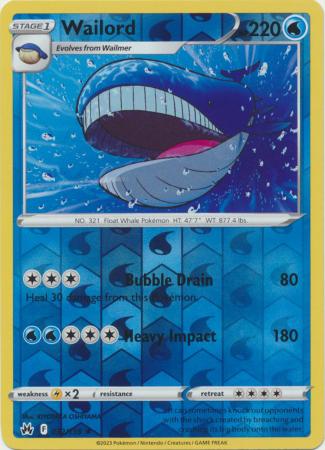 Wailord - 032/159 - Rare - Reverse Holo available at 401 Games Canada