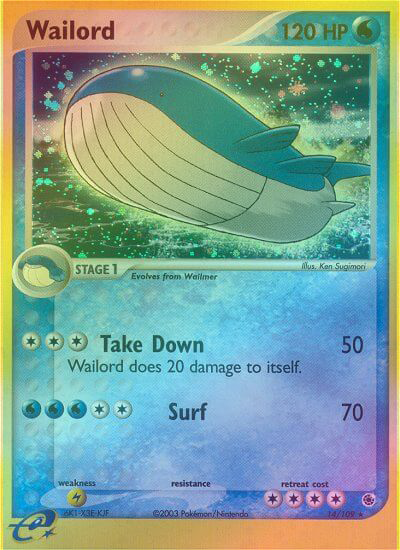 Wailord - 14/109 - Holo Rare - Reverse Holo available at 401 Games Canada