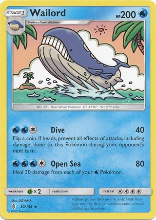 Wailord - 30/145 - Rare available at 401 Games Canada