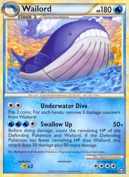 Wailord - 31/102 - Rare available at 401 Games Canada