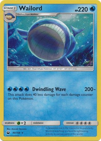 Wailord - 40/168 - Alternate Holo - Promo available at 401 Games Canada