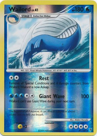 Wailord - 47/147 - Rare - Reverse Holo available at 401 Games Canada