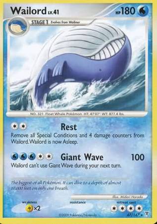 Wailord - 47/147 - Rare available at 401 Games Canada