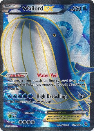 Wailord EX - 147/160 - Full Art Ultra Rare available at 401 Games Canada