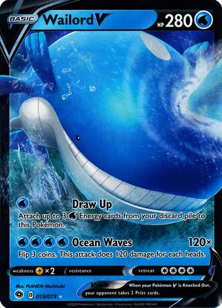 Wailord V - 013/073 - Ultra Rare available at 401 Games Canada