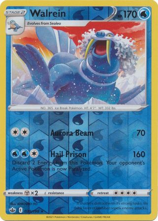 Walrein - 039/198 - Rare - Reverse Holo available at 401 Games Canada