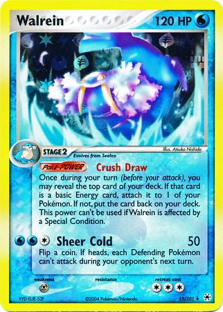 Walrein - 15/101 - Holo Rare - Reverse Holo available at 401 Games Canada