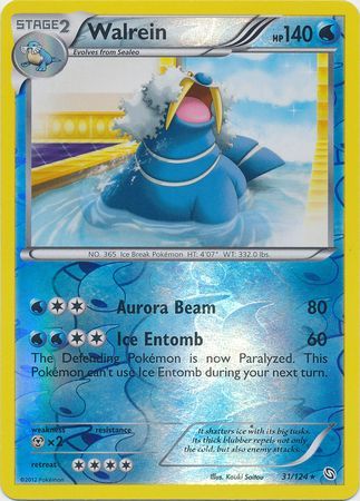 Walrein - 31/124 - Rare - Reverse Holo available at 401 Games Canada