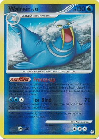 Walrein - 39/123 - Rare - Reverse Holo available at 401 Games Canada