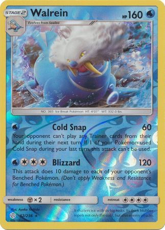 Walrein - 52/236 - Rare - Reverse Holo available at 401 Games Canada