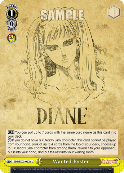 Wanted Poster (U) (Diane) available at 401 Games Canada