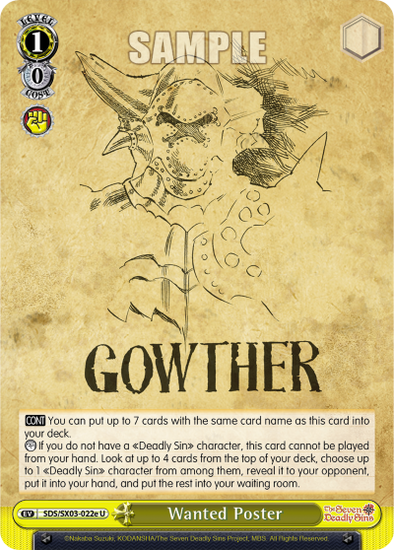 Wanted Poster (U) (Gowther) available at 401 Games Canada