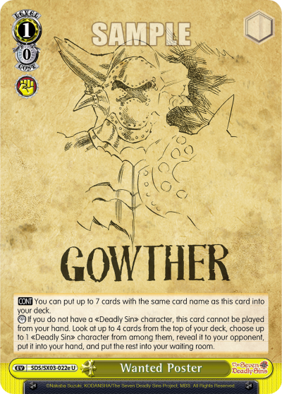 Wanted Poster (U) (Gowther) available at 401 Games Canada