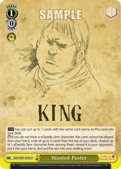 Wanted Poster (U) (King) available at 401 Games Canada