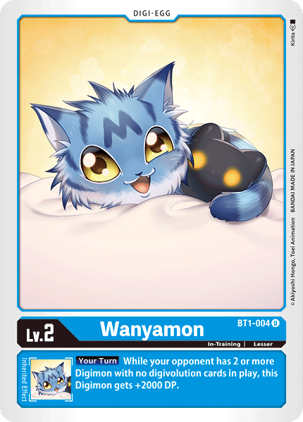 Wanyamon - BT1-004 - Uncommon available at 401 Games Canada