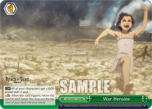 War Heroine - AOT/SX04-ET10R - Triple Rare available at 401 Games Canada