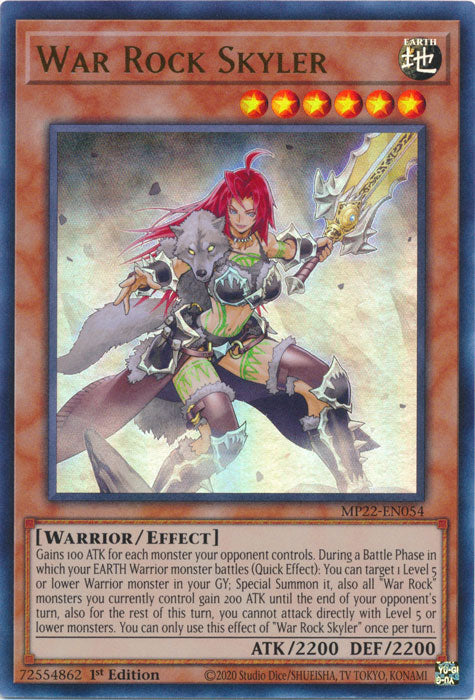 War Rock Skyler - MP22-EN054 - Ultra Rare - 1st Edition available at 401 Games Canada