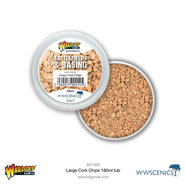 War World Scenics - Battlefields & Basing: Large Cork Chips (180ml) available at 401 Games Canada