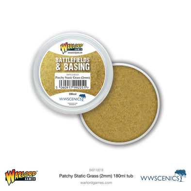 War World Scenics - Battlefields & Basing: Patchy 2mm Static Grass (180ml) available at 401 Games Canada