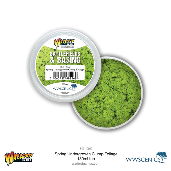 War World Scenics - Battlefields & Basing: Spring Undergrowth Clump Foliage (180ml) available at 401 Games Canada