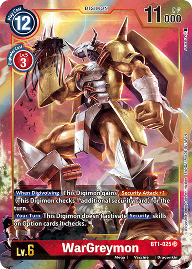 WarGreymon (Alternate Art) - BT1-025 - Super Rare available at 401 Games Canada