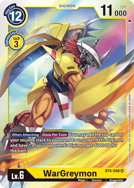 WarGreymon - BT4-048 - Super Rare available at 401 Games Canada