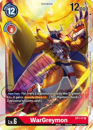 WarGreymon - ST1-11 - (Event Pack 1 Alternate Art) available at 401 Games Canada