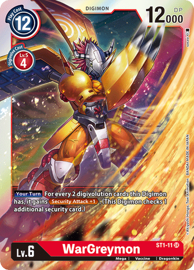 WarGreymon - ST1-11 - Super Rare available at 401 Games Canada