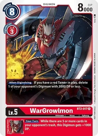 WarGrowlmon - BT2-017 - (Official Tournament Pack Vol.2 Alternate Art) available at 401 Games Canada