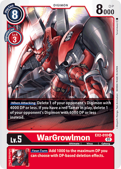 WarGrowlmon - EX2-010 - Uncommon available at 401 Games Canada