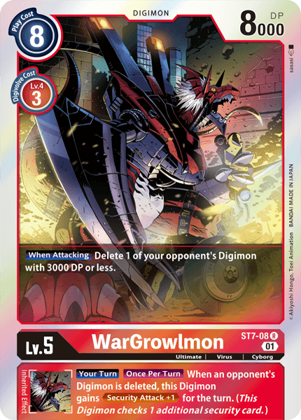 WarGrowlmon - ST7-08 - Rare available at 401 Games Canada